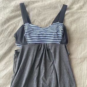 Lululemon gray Razorback loose fitting tank